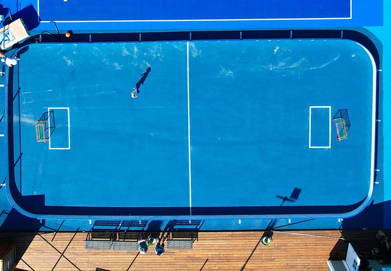 Innebandyplan på Arvika Idrottscenter